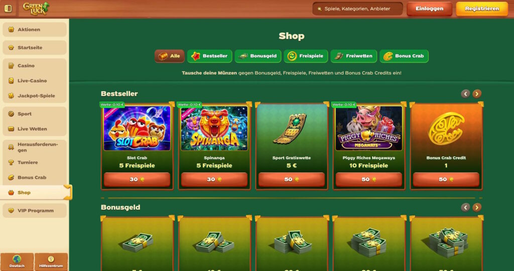 Greenluck Casino Shop